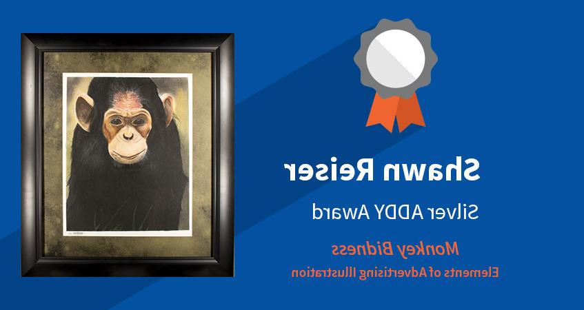 Silver ADDY Award: Monkey Bidness. Category: Elements of Advertising Illustration. 肖恩·雷瑟